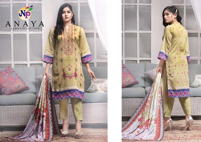 Anaya By np Print Lawn Cotton Pakistani Dress Material Wholesale Shop In Surat